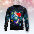 Cat Galaxy Ugly Christmas Sweater 3D Printed Best Gift For Xmas Adult | US5804