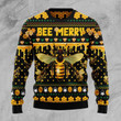 Bee Merry Ugly Christmas Sweater 3D Printed Best Gift For Xmas Adult | US5159
