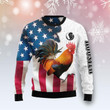 Rooster Ugly Christmas Sweater 3D Printed Best Gift For Xmas Adult | US4603