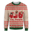 Cat Christmas Ew People Ugly Christmas Sweater 3D Printed Best Gift For Xmas Adult | US5397