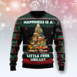 Book Free Library Ugly Christmas Sweater 3D Printed Best Gift For Xmas Adult | US5107