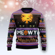 Black Cat Meowy Halloween Ugly Christmas Sweater 3D Printed Best Gift For Xmas Adult | US5907