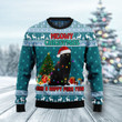 Black Cat Meomy Christmas And A Happy Purr Year Ugly Christmas Sweater 3D Printed Best Gift For Xmas Adult | US5189