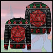 Dungeons And Dragons Ugly Christmas Sweater 3D Printed Best Gift For Xmas Adult | US6388