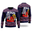 Funny Jesus Has Your Back Ugly Christmas Sweater 3D Printed Best Gift For Xmas UH1410