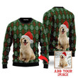 Custom Funny Christmas Dog In Green Xmas Custom Christmas Sweaters 3D Printed Best Gift For Xmas UP1042