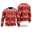 Red Argyle Reinmas Ugly Christmas Sweater 3D Printed Best Gift For Xmas UH2006