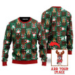 Custom Xmas Dog Santa And Deer Custom Christmas Sweaters 3D Printed Best Gift For Xmas UP1039