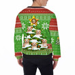 Ugly Sweater All Over Print Custom Funny Christmas Light Tree (Green & Red Color)