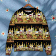 Wine Tasking Border Stripe - Sweater - Ugly Christmas Sweaters