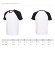 Adult Unisex Custom Fine Jersey Short Sleeve Raglan Tee - Personalize & Design Your Own Raglan Shirt