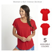 Women's Roll Sleeve Dolman - Personalize & Design Your Own Women?s Tee - Custom Tops and Tees
