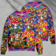 Hippie Mushroom Happy Together - Sweater - Ugly Christmas Sweaters