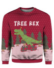 Tree Rex Christmas Ugly Christmas Sweater 3D Printed Best Gift For Xmas Adult | US5359