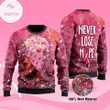 Black Girl Butterfly Breast Cancer Never Lose Hope Ugly Christmas Sweater