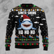 Santa Shark Ho Ho Ho Ugly Christmas Sweater