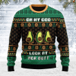 Merry Christmas Avocado Oh My God Jesus Look At Her Butt Ugly Christmas Sweater