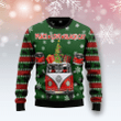 Hippie Black Cat Ugly Christmas Sweater