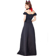 COLDKER Halloween Costume For Women Alice Queen Of Hearts Cosplay Fancy Sexy Dress For Ladies With Socks