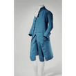 18th Century British Mens Blue Uniform Suit Costume Adult Marie Antoinette Rococo Ball Wedding Suit L320