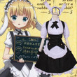 Cosplay Anime Maid Dress Costume Women Lovely Maid Outfit Suit Short Sleeve Retro Maid Lolita Dress Cute Japanese French Outfit
