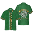 Firefighter Irish Braitre Thar Gach Ni Hawaiian Shirt, Green Cross Axes Irish Fire Dept Logo Firefighter Shirt For Men