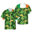 Shamrock And Gold Coins Saint Patrick's Day Irish Ireland Hawaiian Shirt