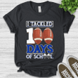 Boys 100 Day Shirt, Football 100 Days Shirt, 100th Day of School Football Shirt, Boys 100th Day of School, 100 Days of School B-16012345