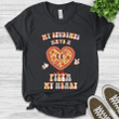 Retro Teacher Valentine Shirt, Comfort Colors New Teaching Assistant Heart Tshirt, Funny Elementary Teacher Valentine's Day Shirt B-07012319