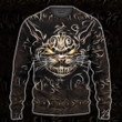 Alice In Wonderland Movie Cheshire Cat Black And Golden - 3D Tshirt