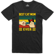 Best Cat Mom Funny Unisex T Shirt Regular Fit Gildan Cotton Tee