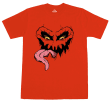 Scary Halloween Pumpkin T Shirt Print Cotton Exclusive To This Shop Only
