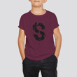 Burgundy 'S' T-shirt Unisex Cotton Tshirt