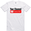 Subscribe YouTube T-Shirt Video Channel Personalized Name - Message details after purchase -
