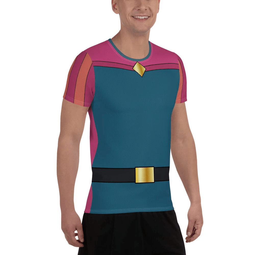 Sleeping Beauty's Prince Running Costume Men's Athletic T-shirt