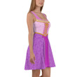Special Color Rapunzel Princess Running Costume Skater Dress