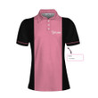 Bowling I Know I Play Like A Girl Custom Short Sleeve Women Polo Shirt, Personalized Pink Bowling Shirt For Women