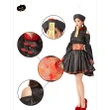 Chinese Modified Zombie Skull Cheongsam Costume Women's Halloween Costume Send Blood Stickers
