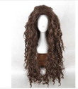 Movie Film Character Bellatrix Lestrange Long Brown Wavy Synthetic Wigs Heat Resistant Cosplay Costume Wig