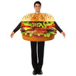 2022 New Hamburger Costume Stage Role Play Clothing Cosplay Party Performance
