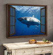 Shark Window Ocean View Canvas HY210202