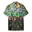 Homesizy Monkey Tropical Pattern Hawaiian Shirt