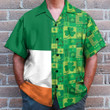 Homesizy Irish Saint Patrick's Day Men's Button's Up Shirts Hawaiian Shirt