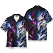 Homesizy  Fantasy Galaxy Wolf Hawaiian Shirt