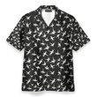 Tom Selleck Magnum Pi Midnight Bamboo Black Hawaiian Shirt QT206014Lb