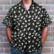 Tom Selleck Magnum Pi Midnight Bamboo Black Hawaiian Shirt QT206014Lb
