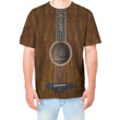 Brown Guitar Cosplay Costume - 3D Tshirt
