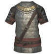 Knight Medieval Armor Cosplay Costume - 3D Tshirt