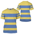 Ness Stripes Smash Ultimate Cosplay Costume - 3D Tshirt