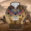 Premium Unique US Army Veteran Zip Hoodie